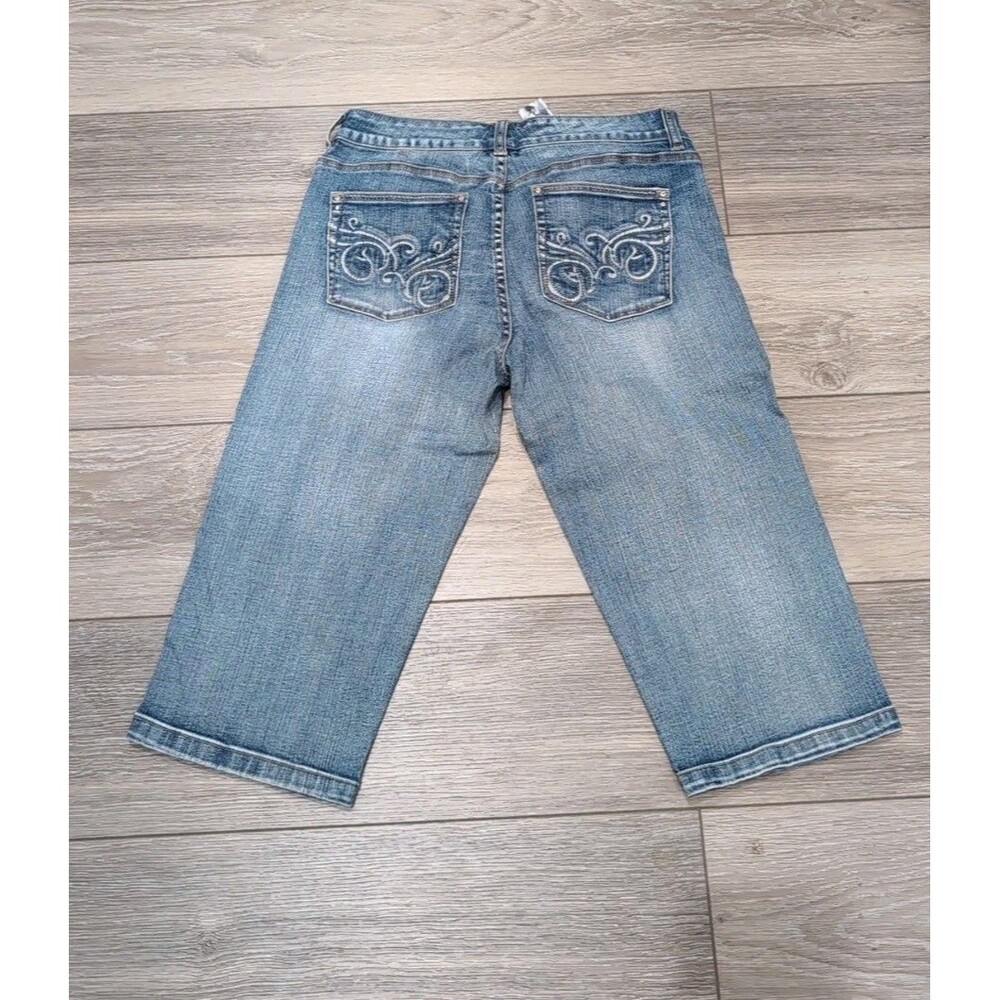 WHITE HOUSE BLACK MARKET CAPRI DENIM BLUE JEANS WOMEN'S SZ 6